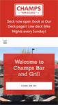 Mobile Screenshot of champsbarandgrill.com